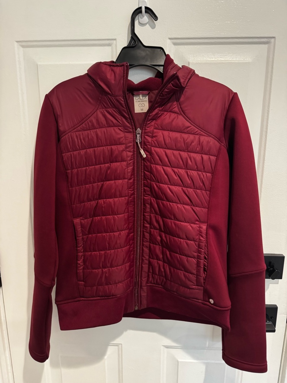 CALIA by Carrie Underwood Burgundy Quilted Jacket
